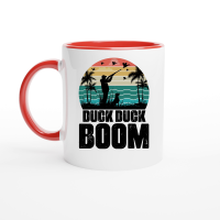 Product Duck Duck Boom Hunting Ceramic Mug with Color Inside