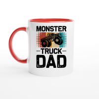 Product Monster Truck Dad Ceramic Mug with Color Inside
