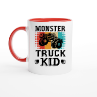 Product Monster Truck Kid Ceramic Mug with Color Inside