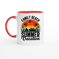 Product Family Beach Summer Vacation Ceramic Mug with Color Inside
