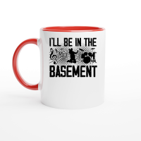 Product I'll be In the Basement Music Lover Ceramic Mug with Color Inside