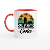 Product Surfer Dad Like A Regular Dad But Cooler Ceramic Mug with Color Inside