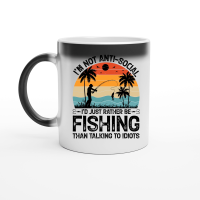 Product I’m not Anti Social I’d Just Rather be Fishing Magic Ceramic Mug