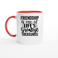 Product Friendship Is One Of Life s Greatest Treasures Ceramic Mug with Color Inside