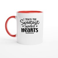 Product I Teach the Sweetest Little Hearts 01 Ceramic Mug with Color Inside
