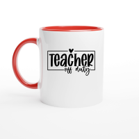 Product Teacher off Duty 01 Ceramic Mug with Color Inside