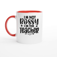 Product I'm Not Bossy I'm the Teacher 01 Ceramic Mug with Color Inside