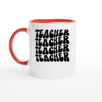 Product Teacher 01 Ceramic Mug with Color Inside