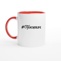 Product #TeacherLife 01 Ceramic Mug with Color Inside