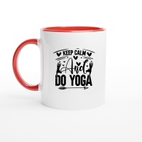 Product Keep Calm And Do Yoga 01 Ceramic Mug with Color Inside
