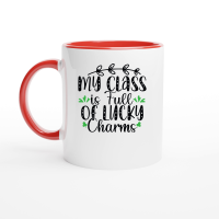 Product My Class is Full of Lucky Charms SVG Design 01 Ceramic Mug with Color Inside