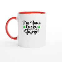 Product I'm Your Lucky Charm! SVG Cut File 01 Ceramic Mug with Color Inside