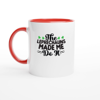 Product The Leprechauns Made Me Do It SVG Cut File 01 Ceramic Mug with Color Inside
