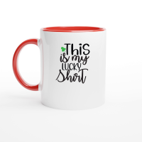 Product This is My Lucky Shirt SVG Cut File 01 Ceramic Mug with Color Inside