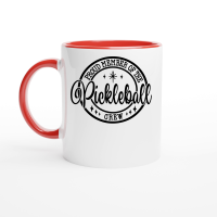 Product Proud Member of the Pickleball Crew Ceramic Mug with Color Inside