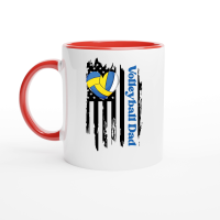 Product Volleyball Dad 01 Ceramic Mug with Color Inside