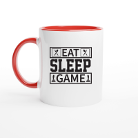 Product Eat Sleep Game (B) Ceramic Mug with Color Inside