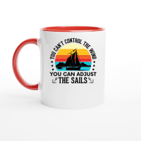 Product You Can Adjust the Sails Fishing Boat Ceramic Mug with Color Inside
