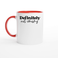 Product Definitely not whisky Ceramic Mug with Color Inside