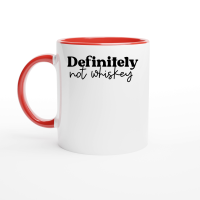 Product Definitely not whiskey Ceramic Mug with Color Inside