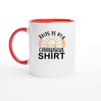 Product This is my camping Ceramic Mug with Color Inside