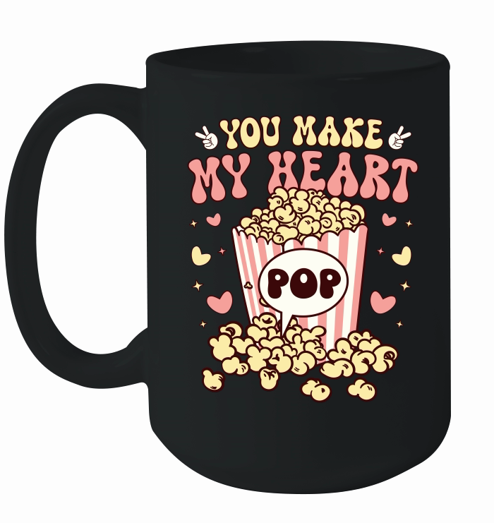 Retro Valentine Popcorn  Sublimation