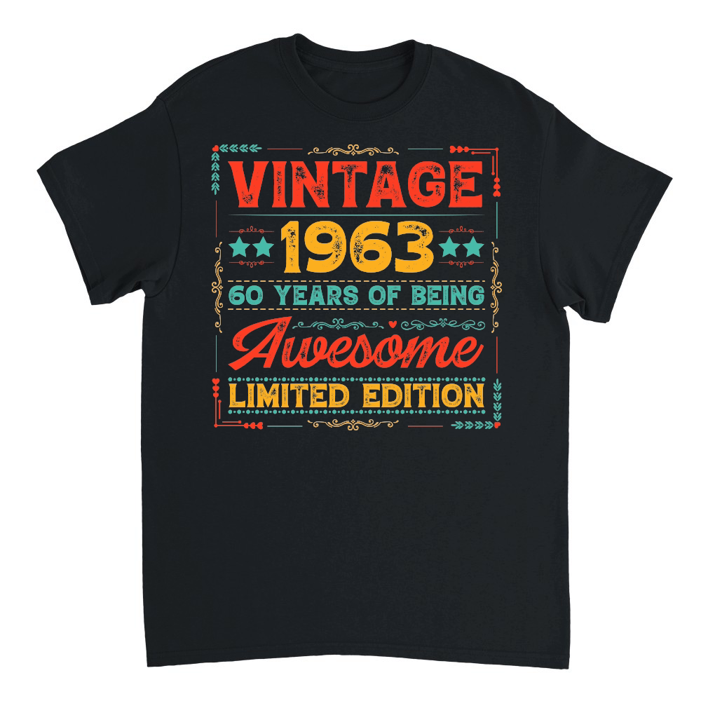 Vintage 1963 Being Awesome Limited Edition Birthday