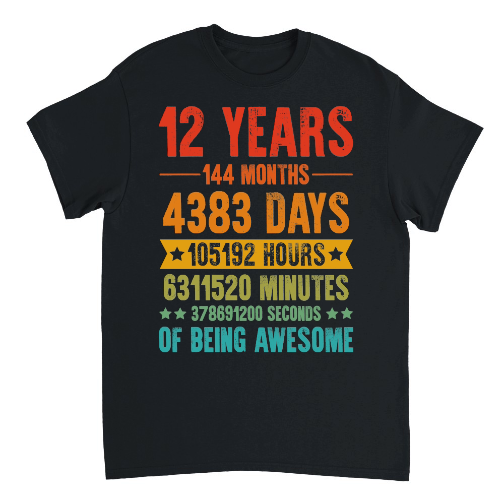 12 Years 144 Months Of Being Awesome Birthday