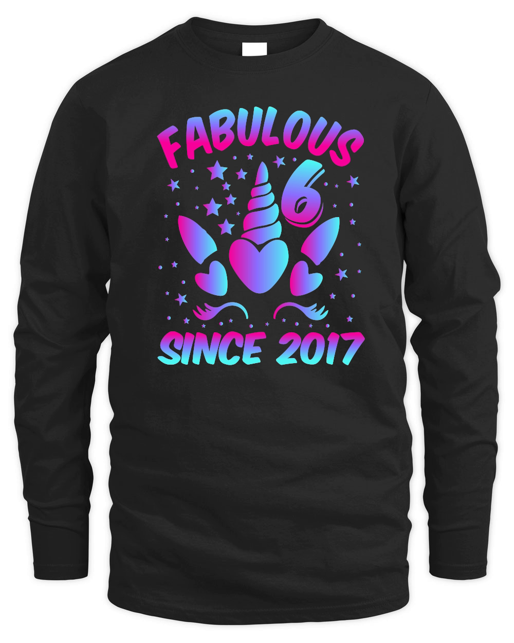 Fabulous 6 Since 2017 Unicorn Birthday