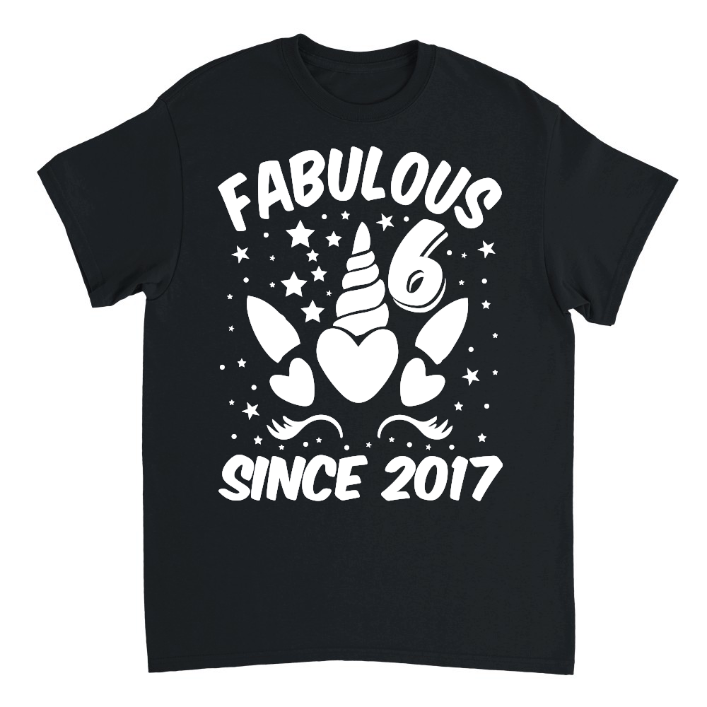 Fabulous 6 Since 2017 Unicorn Birthday