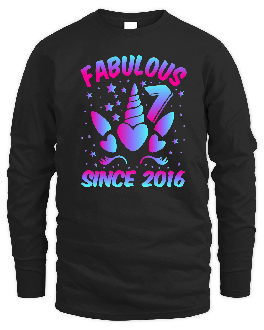 Fabulous 7 Since 2016 Unicorn Birthday