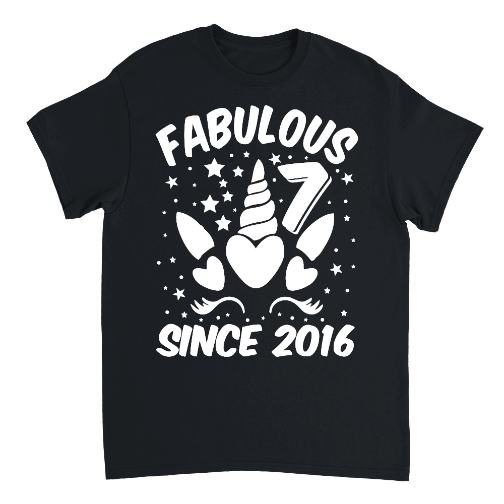 Fabulous 7 Since 2016 Unicorn Birthday