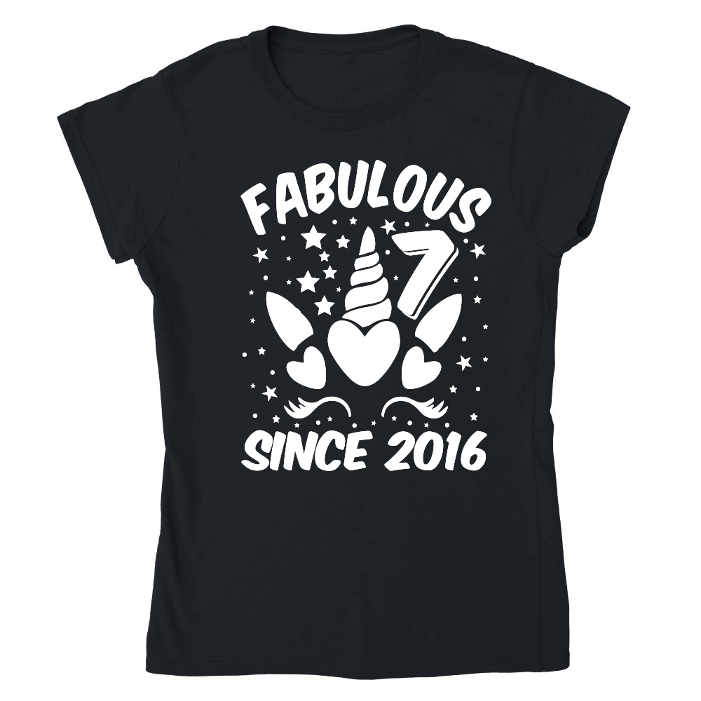 Fabulous 7 Since 2016 Unicorn Birthday