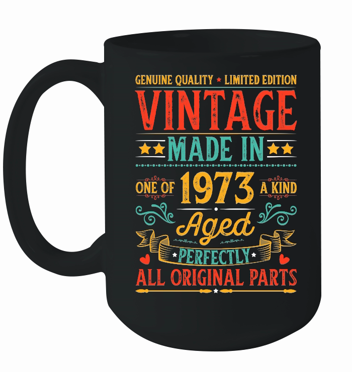 Vintage Made In 1973 Birthday