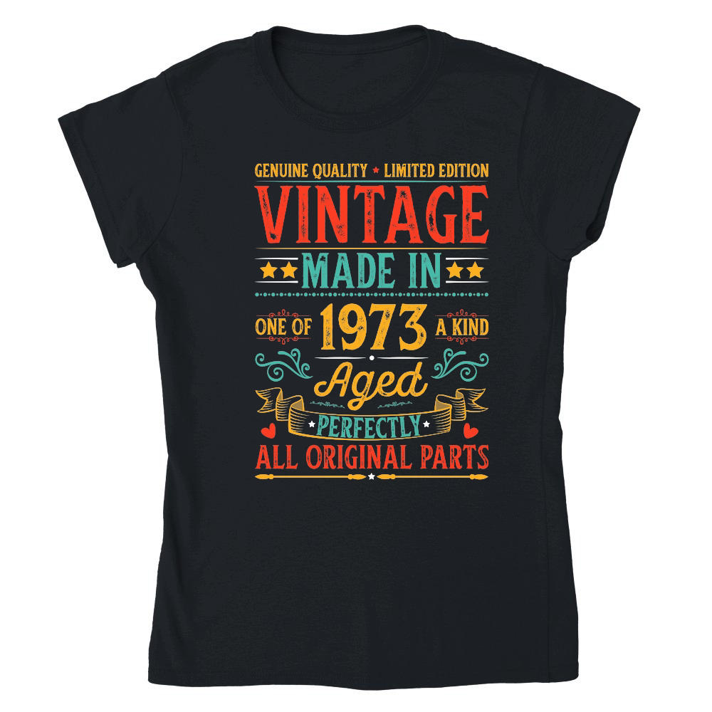 Vintage Made In 1973 Birthday