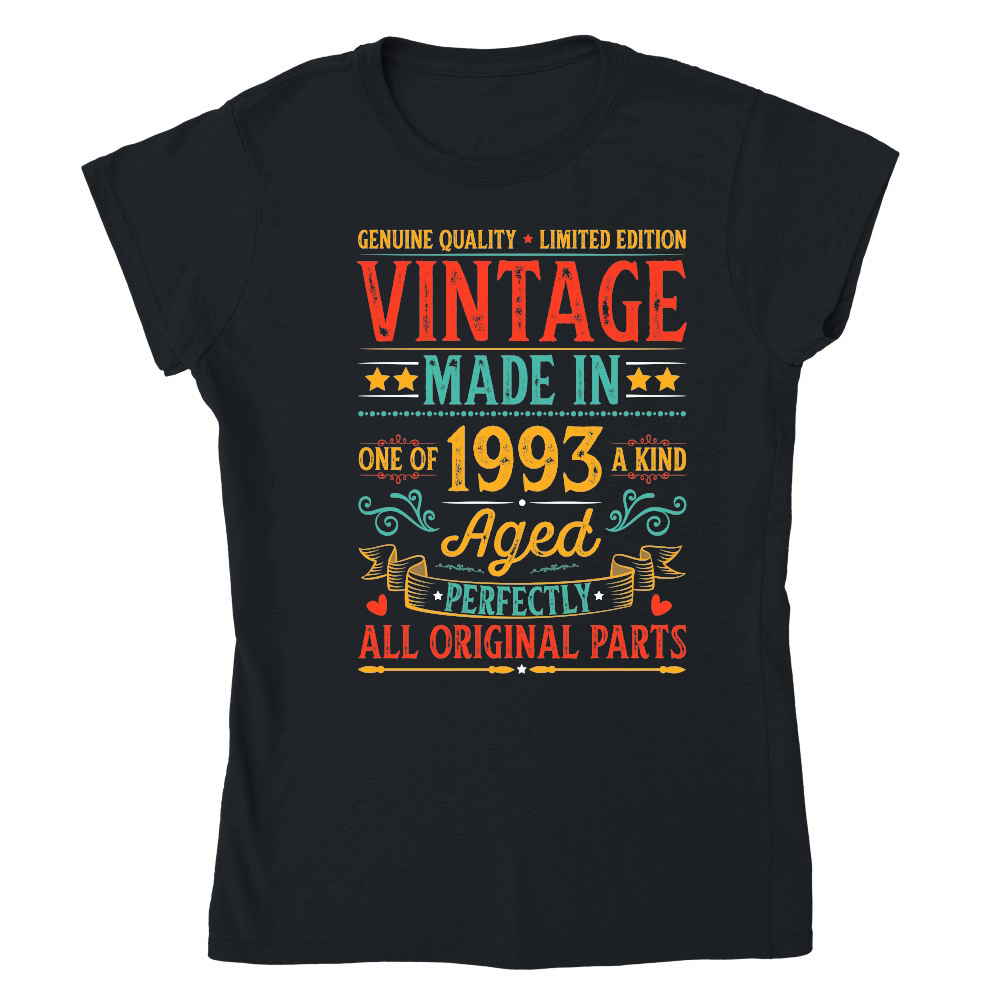 Vintage Made In 1993 Birthday