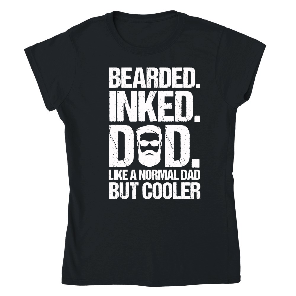 Bearded Inked Dad Like A Normal Dad But Cooler