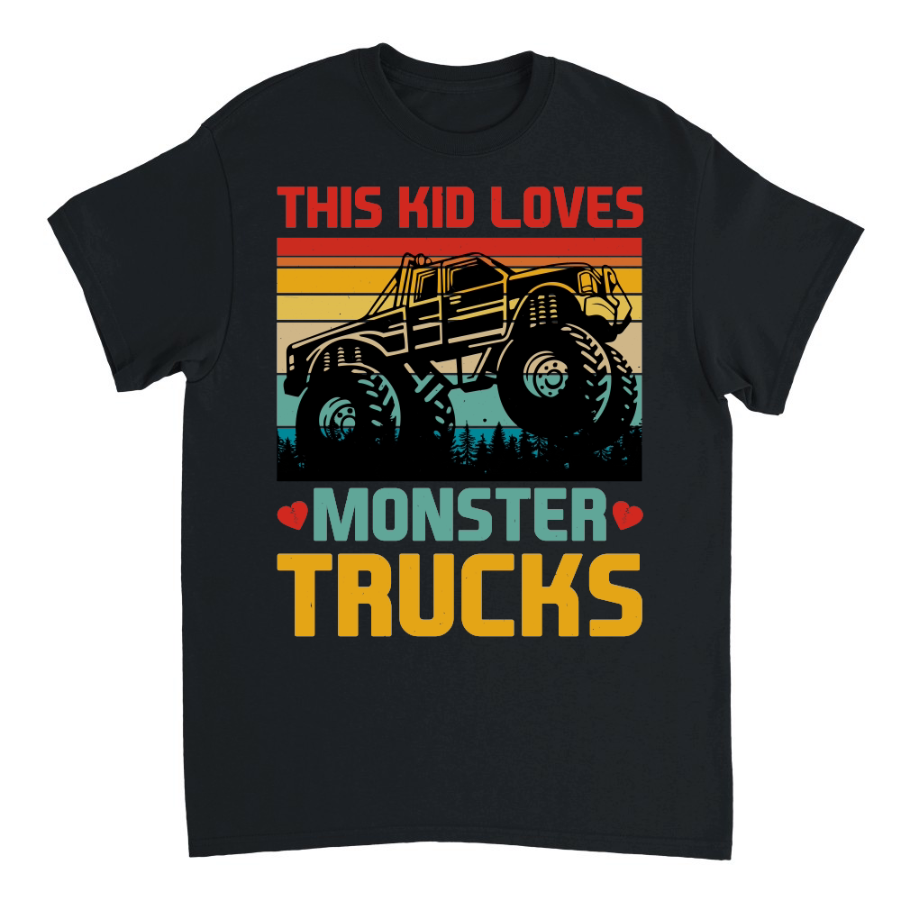 This Kid Loves Monster Trucks