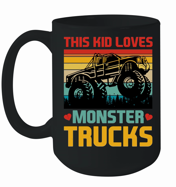 This Kid Loves Monster Trucks