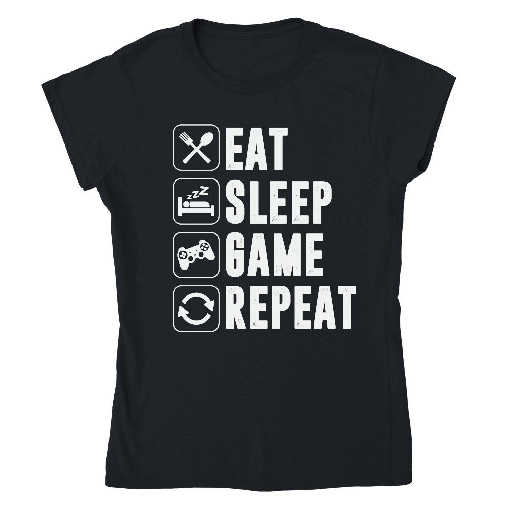 Eat Sleep Game Repeat Gaming Gamer