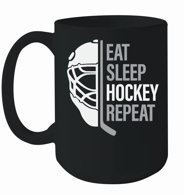 Eat Sleep Hockey Repeat Ice Hockey