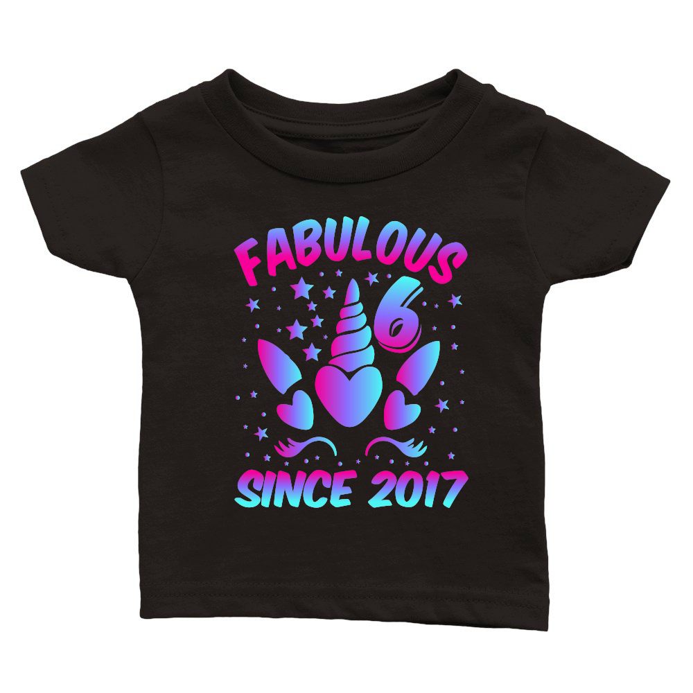 Fabulous 6 Since 2017 Unicorn Birthday