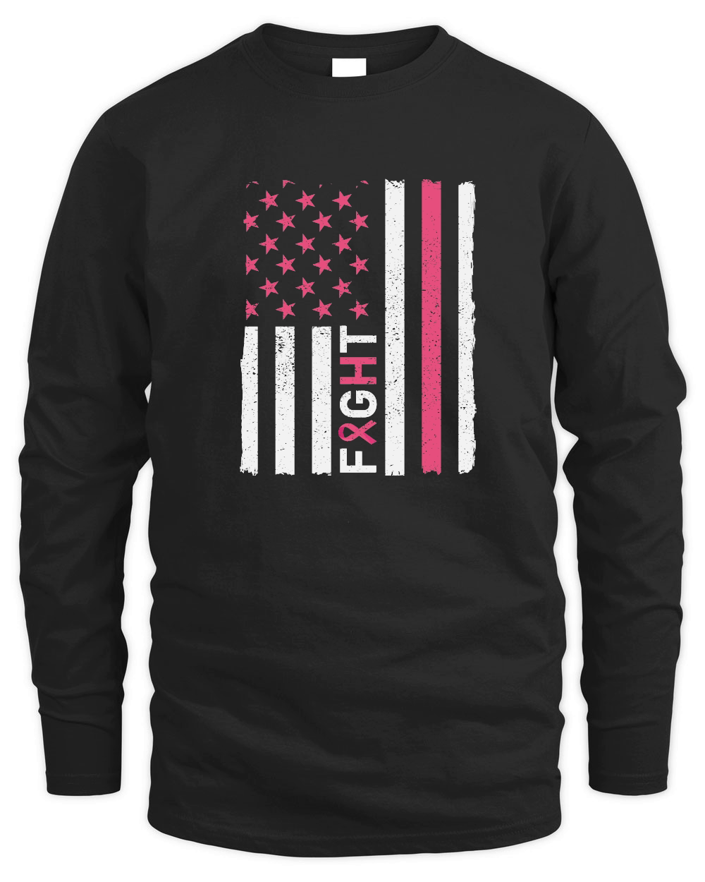 USA Flag Breast Cancer Awareness