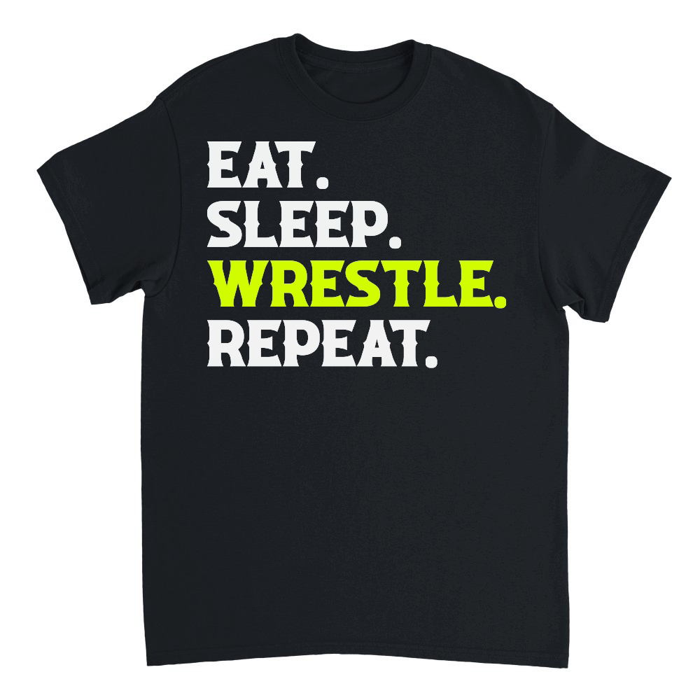 Eat Sleep Wrestle Repeat Shirt Wrestling