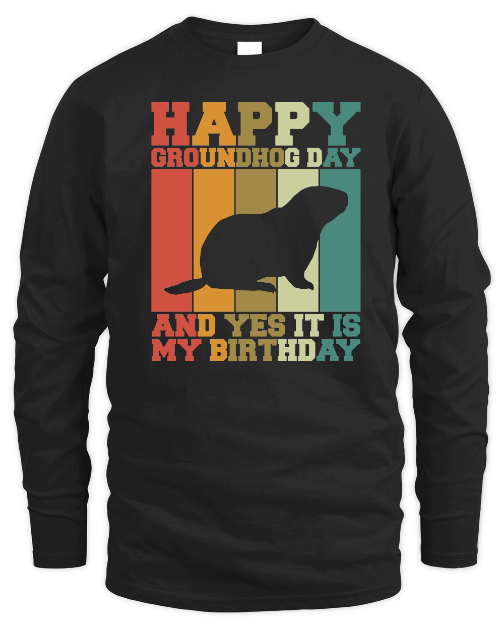 Happy Groundhog Day Birthday on 2nd February Retro Vintage T Shirt