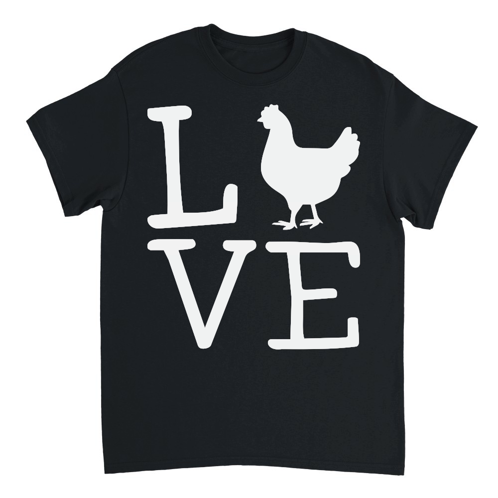 I Love Chickens T Shirt Funny Chicken Lover