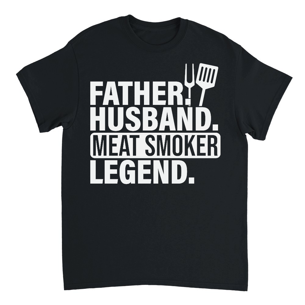 Mens Father Husband Meat Smoker Legend Grilling Dad Meat Smoking