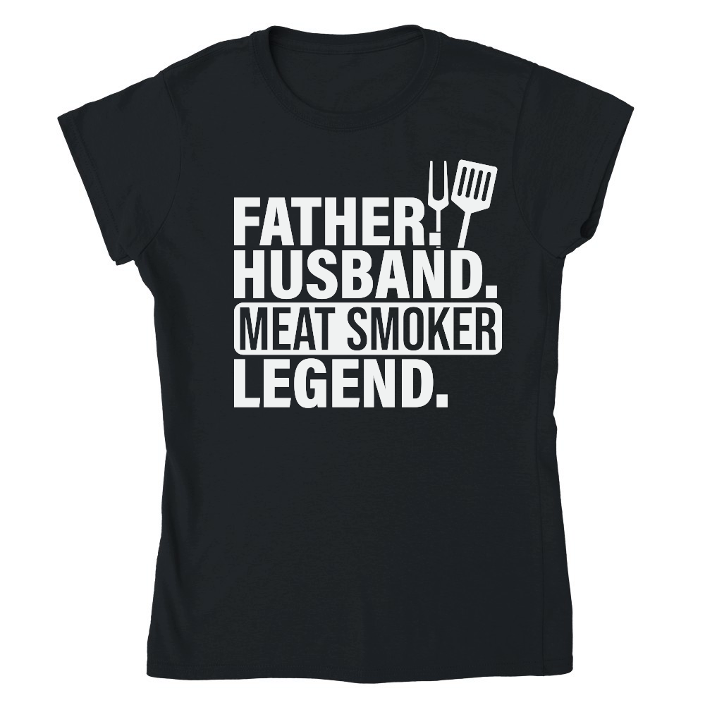 Mens Father Husband Meat Smoker Legend Grilling Dad Meat Smoking