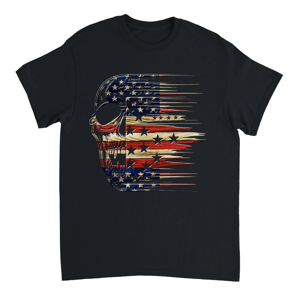 Skull flag american