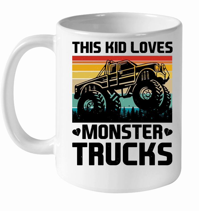 This Kid Loves Monster Trucks